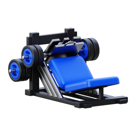 Leg Press Machine  3D Icon