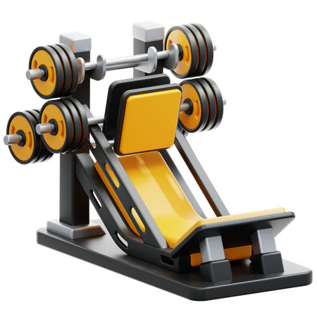 Leg Press Machine  3D Icon