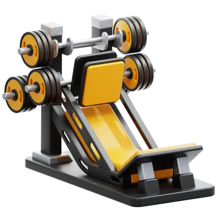 Leg Press Machine  3D Icon