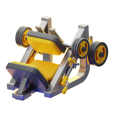 Leg Press Machine  3D Icon