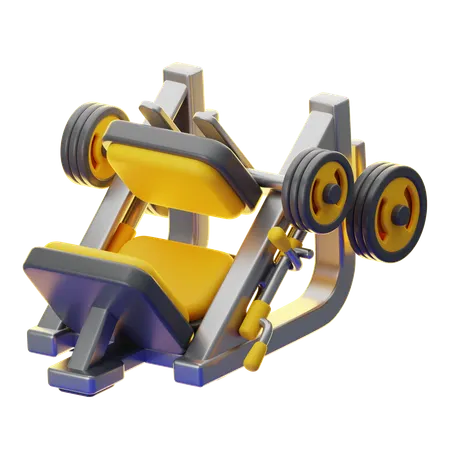 Leg Press Machine  3D Icon