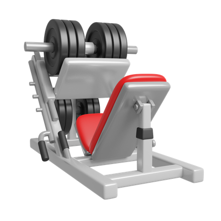 Leg Press Machine  3D Icon