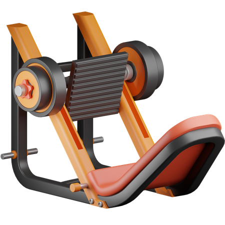 Leg Press Machine  3D Icon