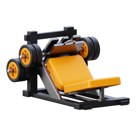 Leg Press Machine  3D Icon