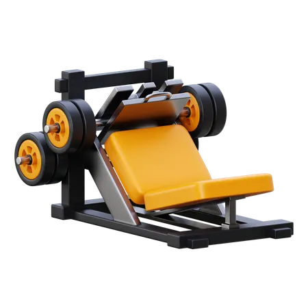 Leg Press Machine  3D Icon