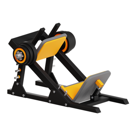 Leg Press Machine  3D Icon