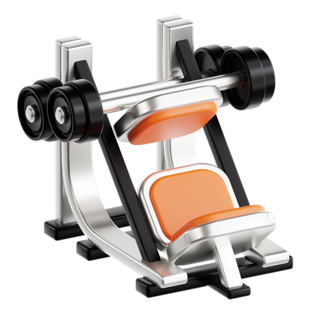 Leg Press Machine  3D Icon