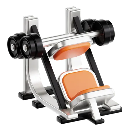 Leg Press Machine  3D Icon