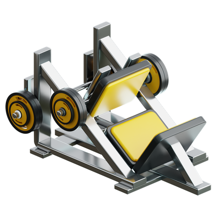 Leg Press Machine  3D Icon