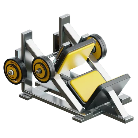 Leg Press Machine  3D Icon