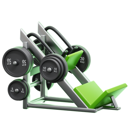 LEG PRESS MACHINE  3D Icon