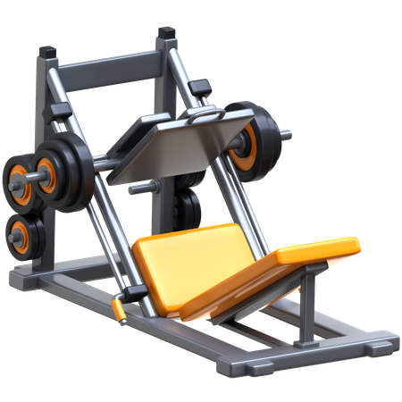 Leg Press Machine  3D Icon