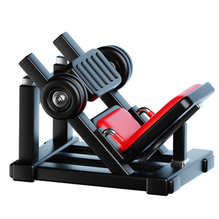 Leg Press Machine  3D Icon