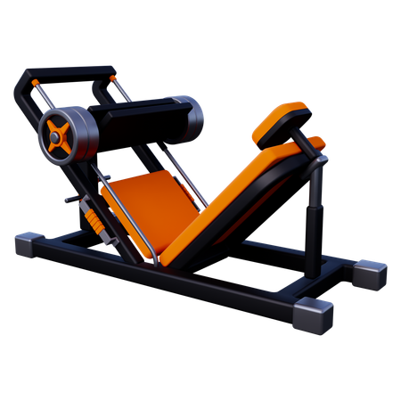 Leg Press Machine  3D Icon