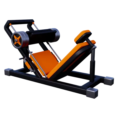 Leg Press Machine  3D Icon