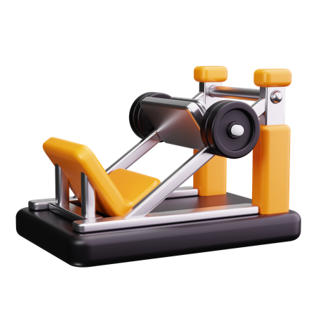 Leg Press Machine  3D Icon