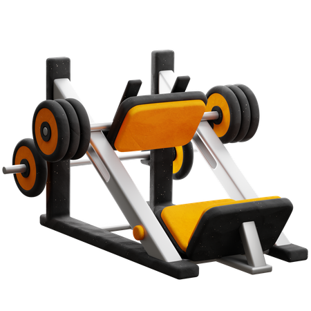 Leg Press Machine  3D Icon