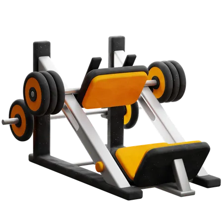 Leg Press Machine  3D Icon