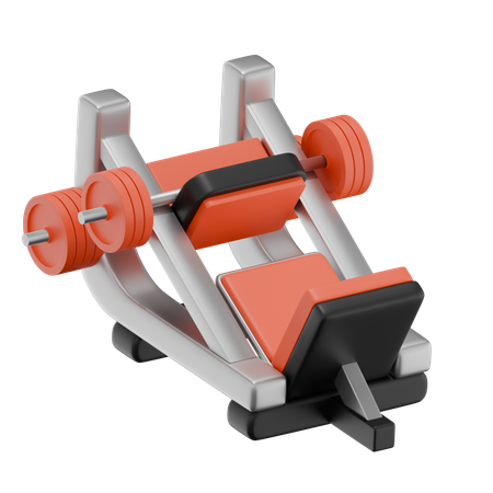 Leg Press Machine  3D Icon