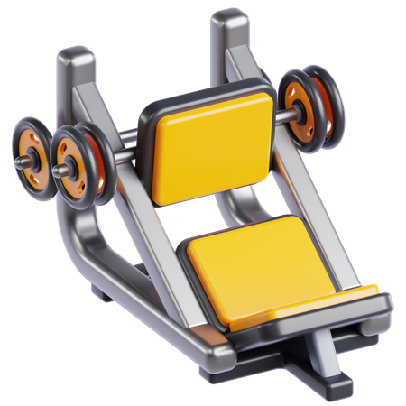 Leg Press Machine  3D Icon