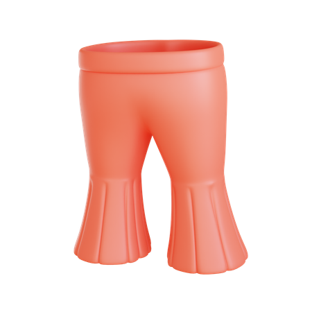 Leg Skirt Pants  3D Icon