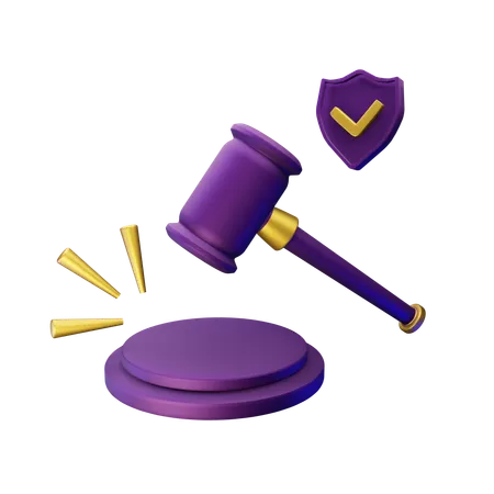 Legal  3D Icon