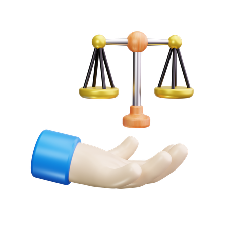 Legal balance  3D Icon