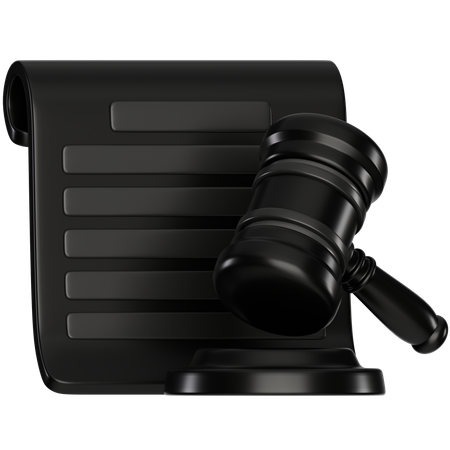 Legal Certificate  3D Icon