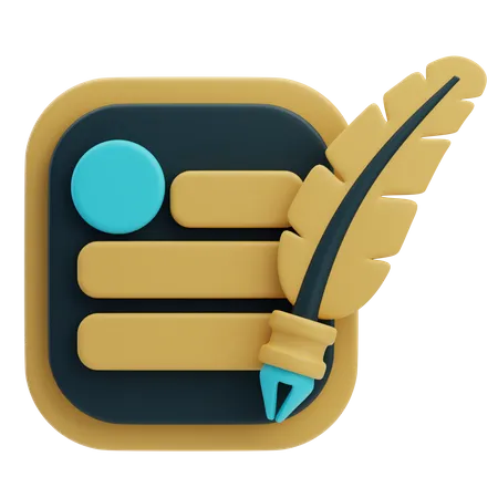 Legal Certificate  3D Icon