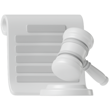 Legal Certificate  3D Icon