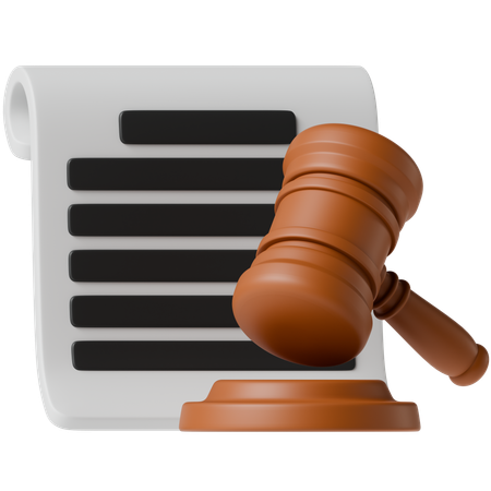 Legal Certificate  3D Icon