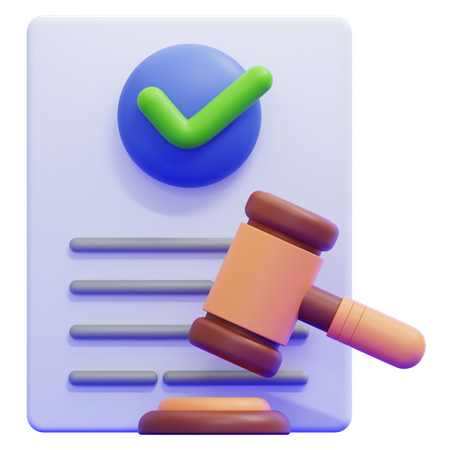 법률 준수  3D Icon