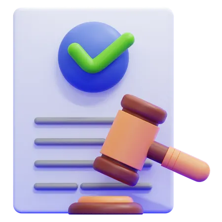 법률 준수  3D Icon