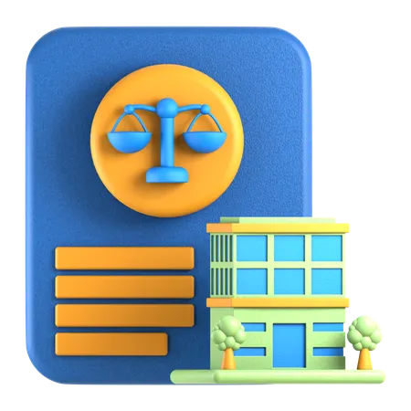 법무 부서  3D Icon