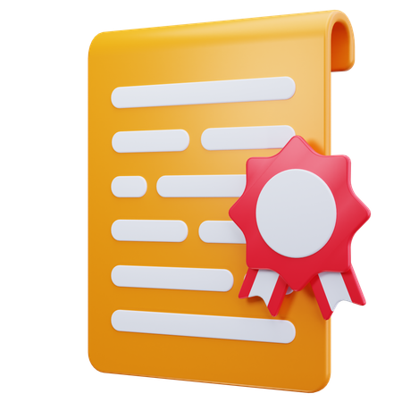 Legal Document  3D Icon