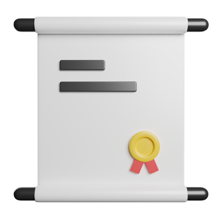 Legal Document  3D Icon