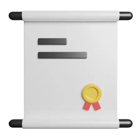 Legal Document  3D Icon