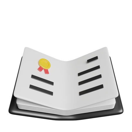 Legal Document  3D Icon