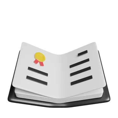 Legal Document  3D Icon