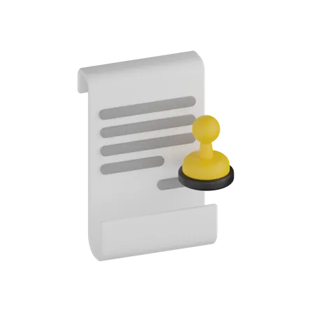 Legal Document  3D Icon