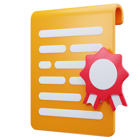 Legal Document  3D Icon