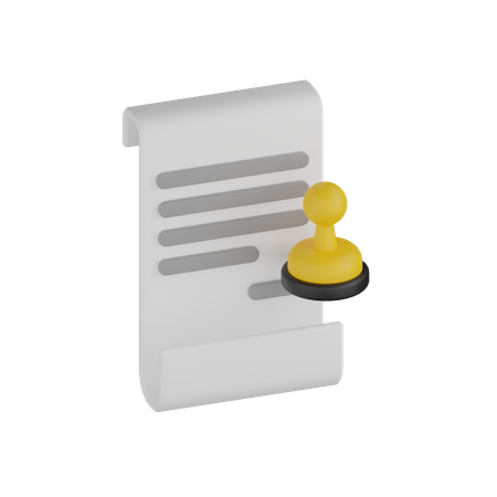 Legal Document  3D Icon