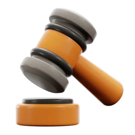 Legal Hammer  3D Icon