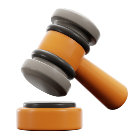 Legal Hammer  3D Icon