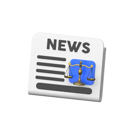 Legal News  3D Icon