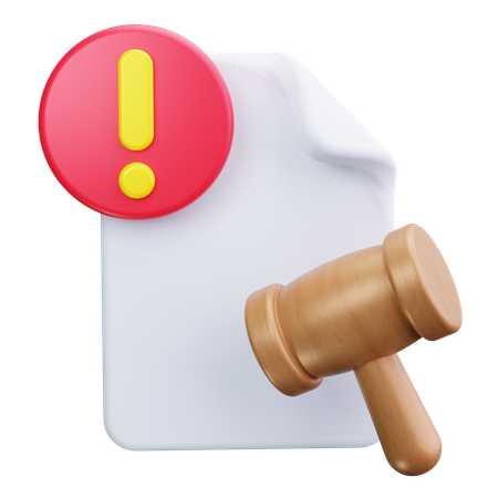 Legal Notice  3D Icon