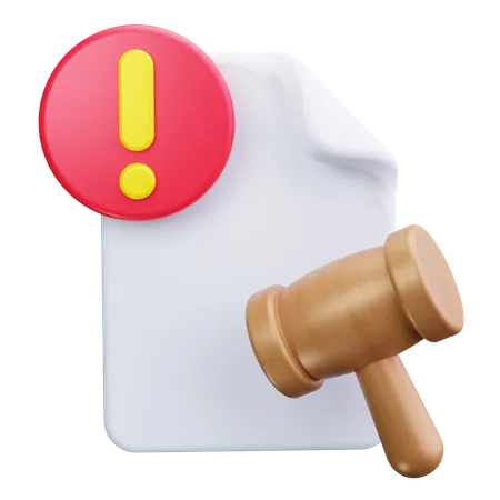 Legal Notice  3D Icon