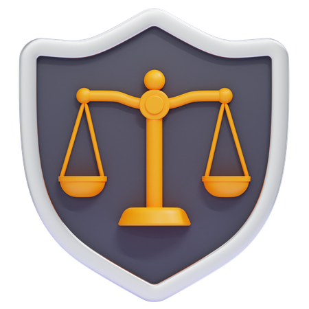 법적 보호  3D Icon