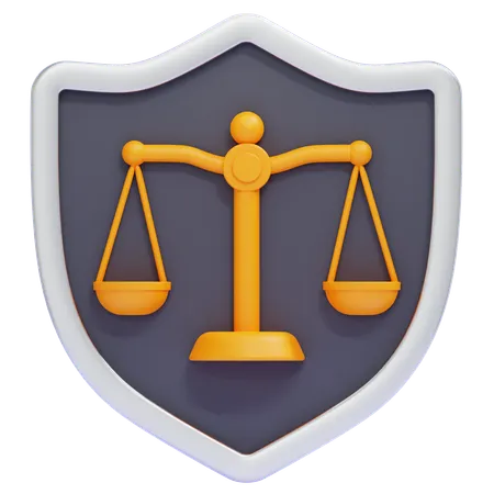 법적 보호  3D Icon