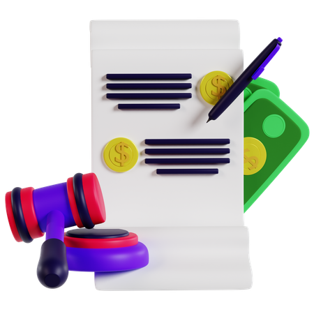 Legal Protection in Accounting  3D Icon